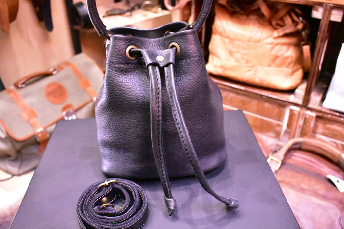 The Small Black Bucket Bag
