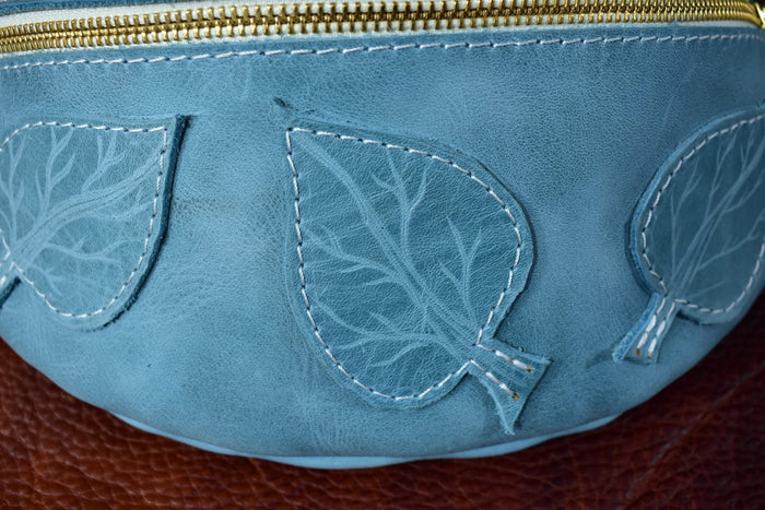 The Cute Sky Blue Leather Bumbag