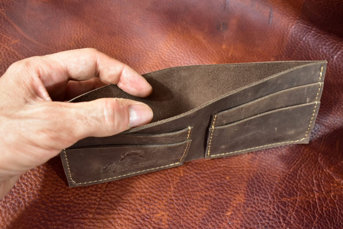 Simple Bifold Wallet - Dark Brown