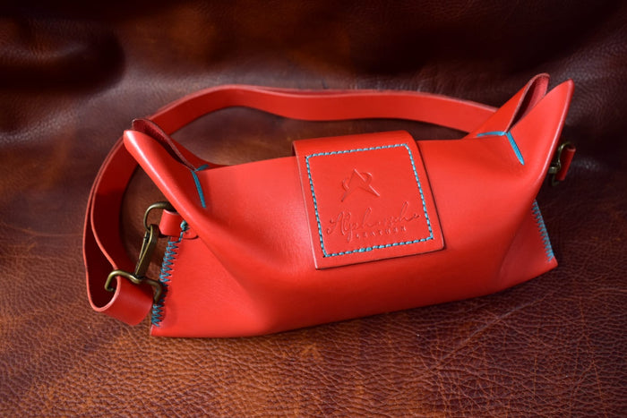 Small Red Leather Crossbody