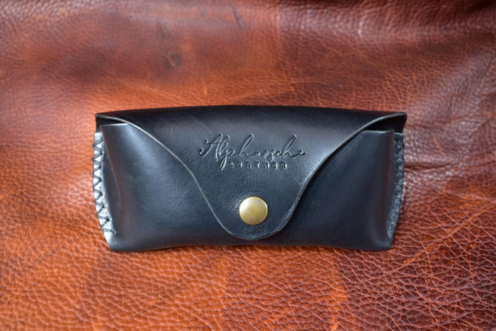 Glasses Case Handstitched - Black
