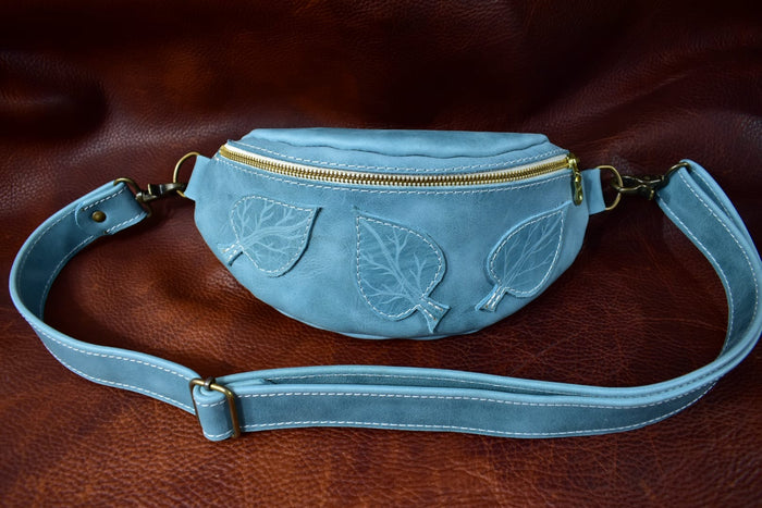 The Cute Sky Blue Leather Bumbag