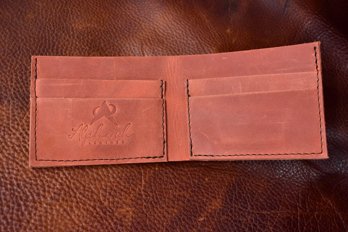 Simple Bifold Wallet - Salmon