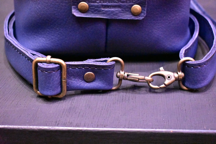 The Small Blue Bucket Bag