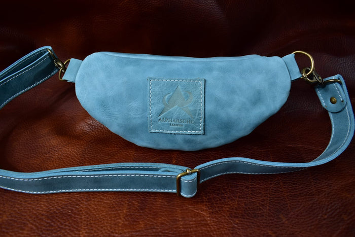 The Cute Sky Blue Leather Bumbag