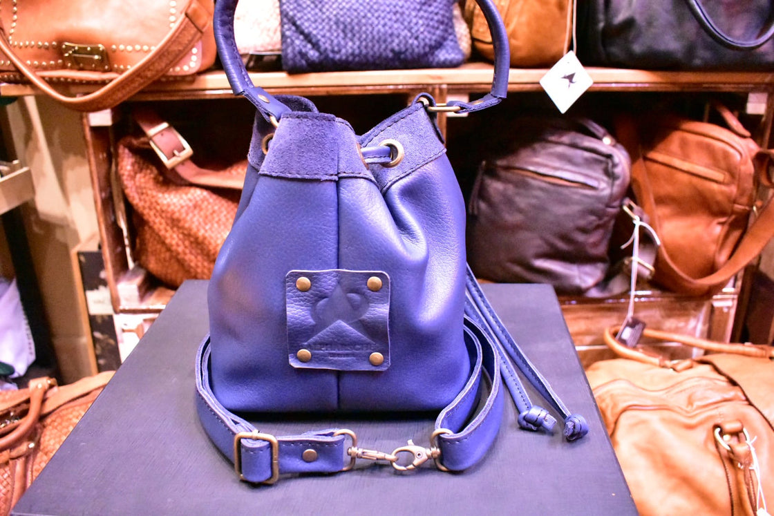 The Small Blue Bucket Bag