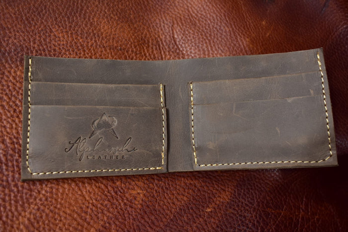 Simple Bifold Wallet - Dark Brown