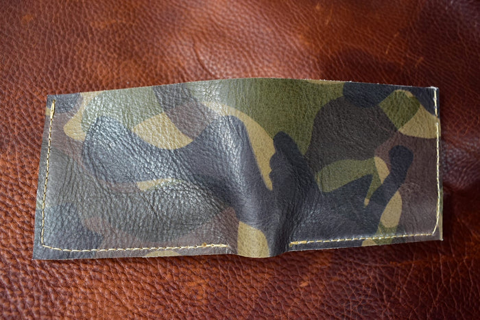Simple Bifold Wallet - Green Camouflage