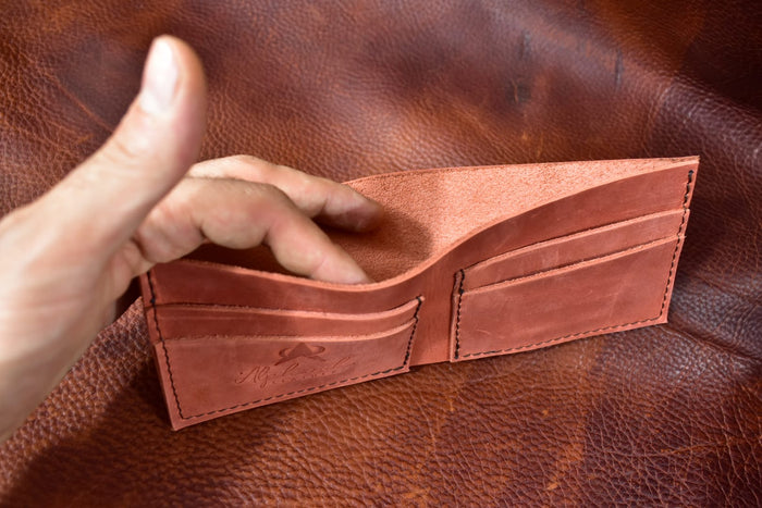 Simple Bifold Wallet - Salmon