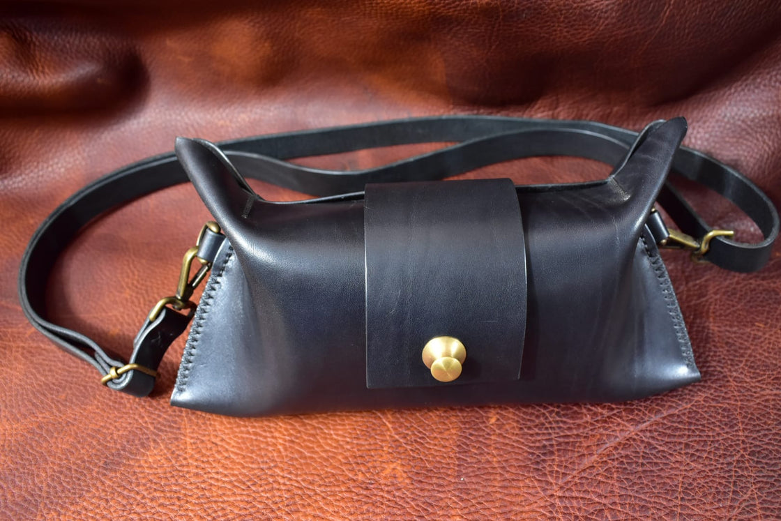 Small Black Leather Crossbody
