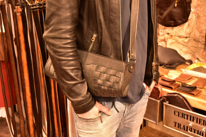 Woven Barrel Bag