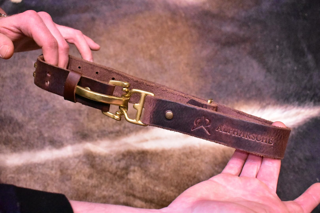 Alpharsche Leather Belt Made-To-Measure