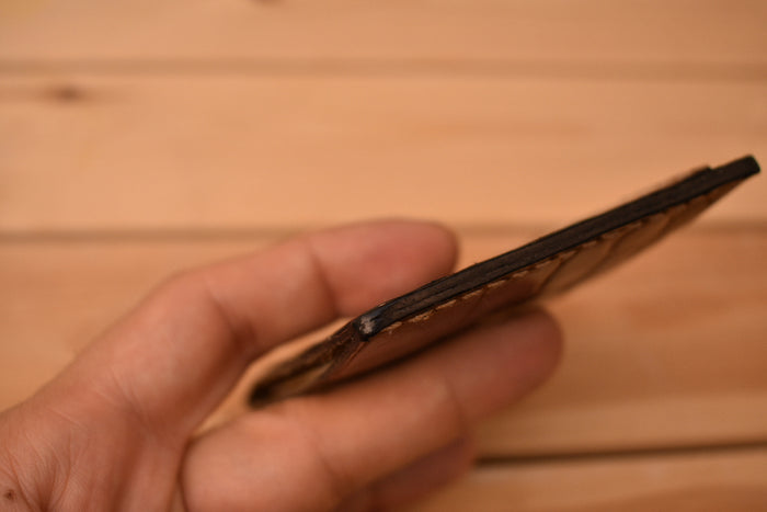 Minimalist Faux-Croc Wallet