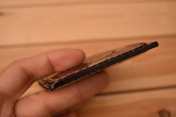 Minimalist Faux-Croc Wallet