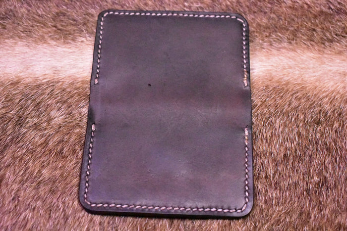 Minimal Wallet Handstitched - Dark Brown