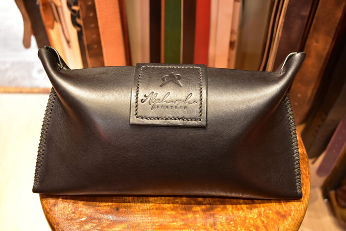 Small Black Leather Clutch