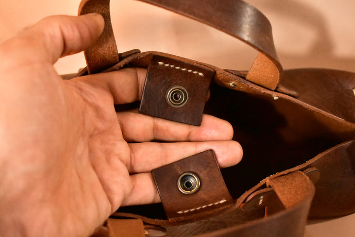 Midsize Dark Brown Convertible Satchel