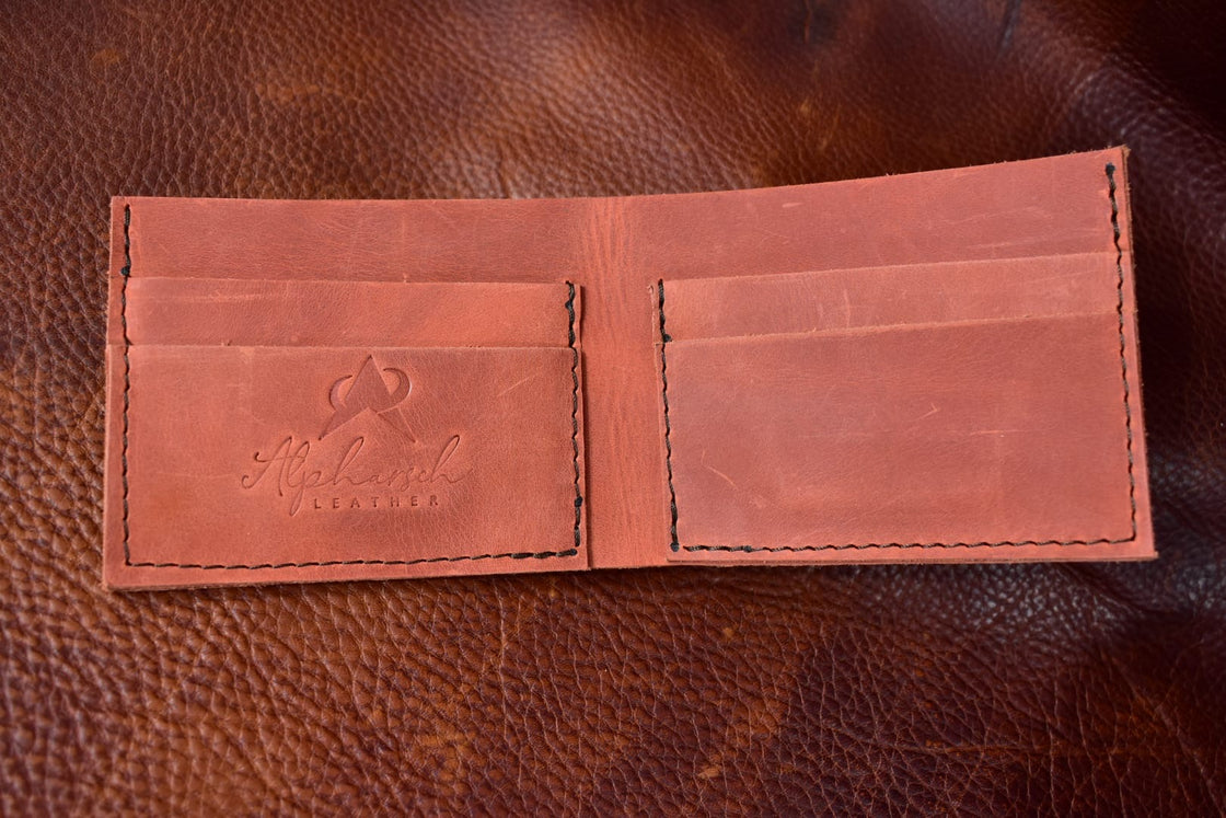 Simple Bifold Wallet - Salmon