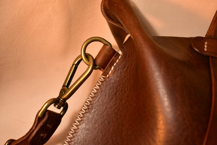 Midsize Dark Brown Convertible Satchel