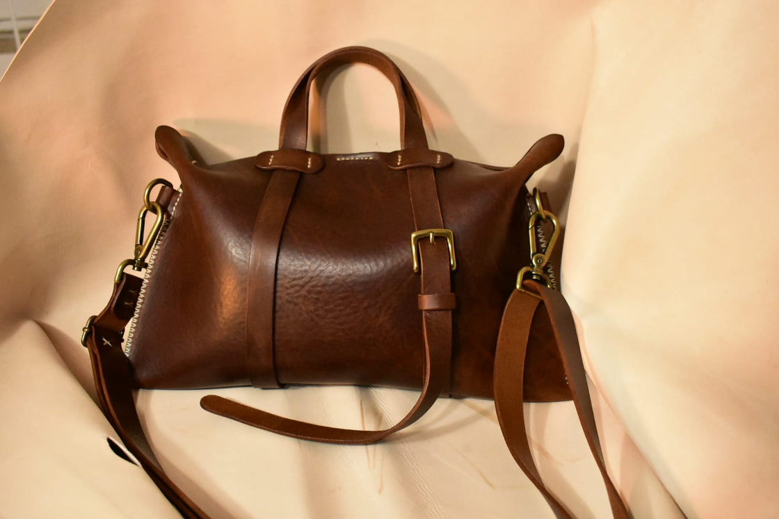 Midsize Dark Brown Convertible Satchel