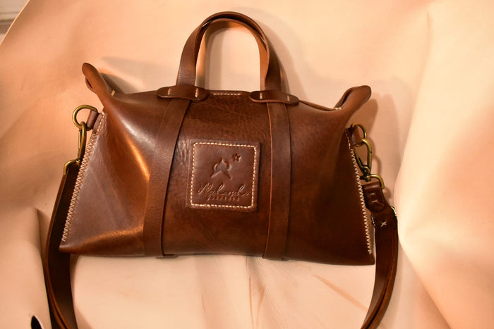 Midsize Dark Brown Convertible Satchel