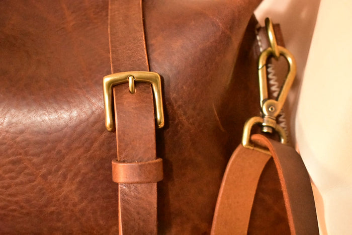 Midsize Dark Brown Convertible Satchel