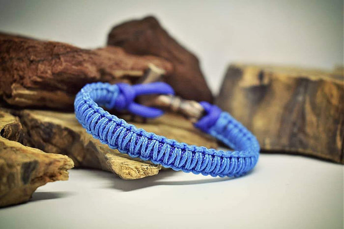 Paracord Bracelet with Solid Brass